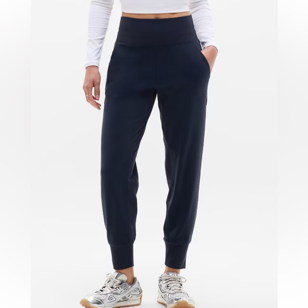 Athleta Venice High Rise Jogger Pants in Navy Blue Sz XL/T